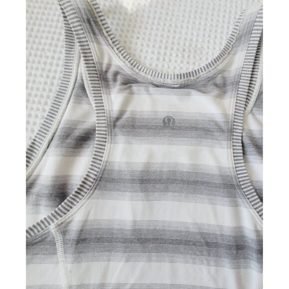 Lululemon Athletica Womens striped activewear tank top size 4 - Picture 8 of 12